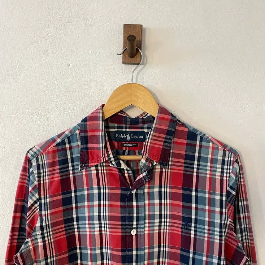 [BUNJANG] Polo Custom Fit Checkered Shirt / 폴로 커스텀핏 체크 셔츠