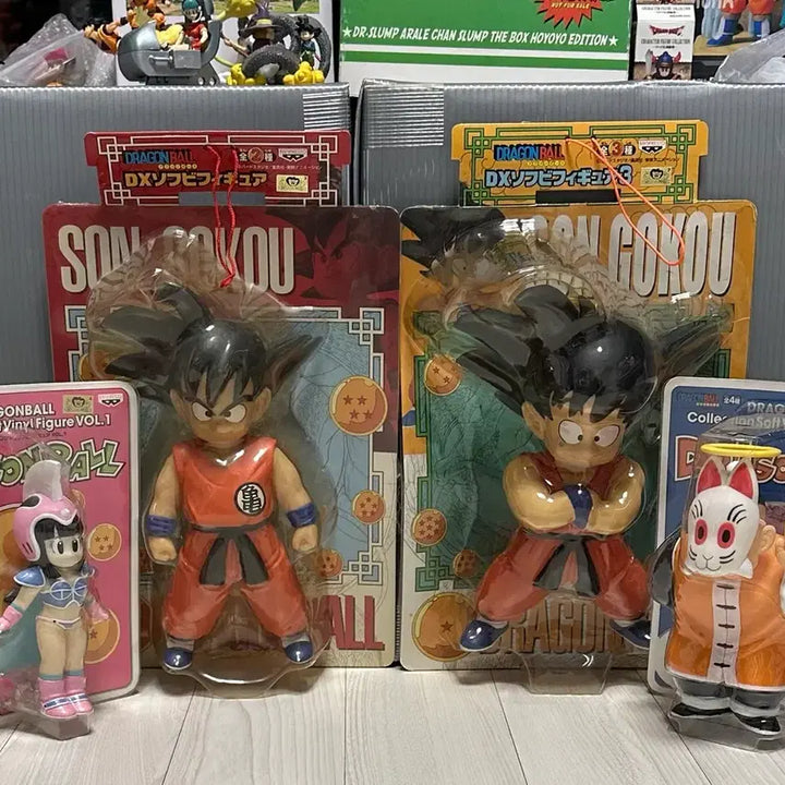 [BUNJANG] Dragon Ball Soft Vinyl Figures Set (4 Types, Unsealed) / 드래곤볼 소프비 피규어 4종 개봉 일괄 판매
