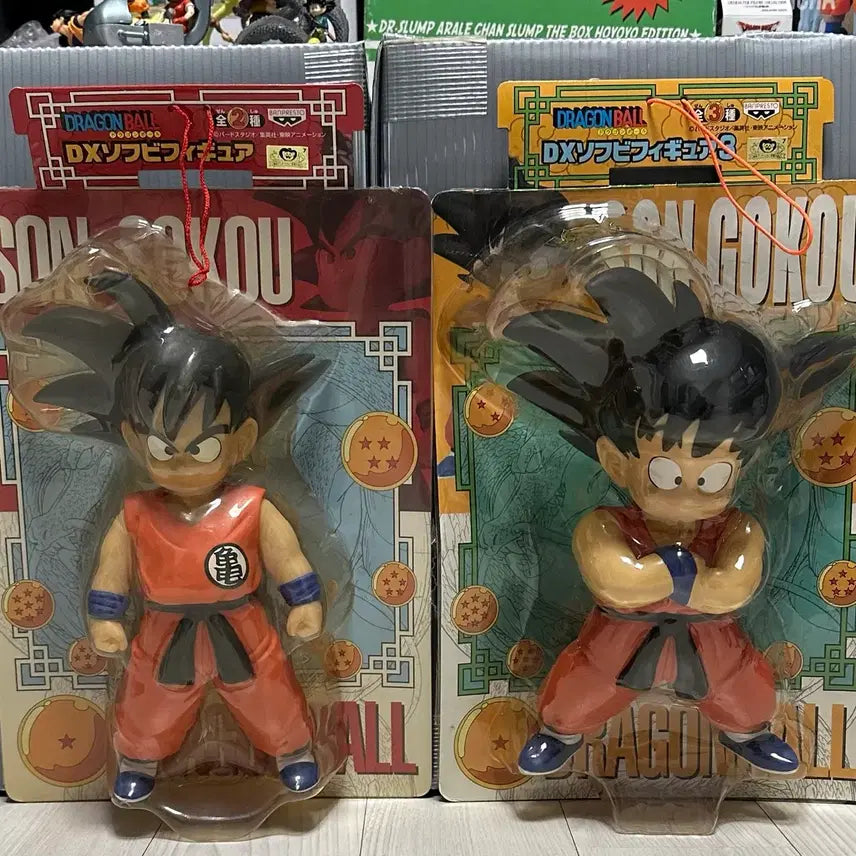 [BUNJANG] Dragon Ball Soft Vinyl Figures Set (4 Types, Unsealed) / 드래곤볼 소프비 피규어 4종 개봉 일괄 판매
