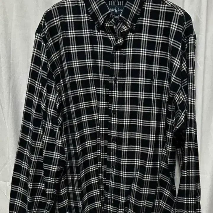 [BUNJANG] Polo Ralph Lauren Black Tartan Check Shirt XL / no.159 폴로 랄프로렌 블랙 타탄 체크 셔츠 xl