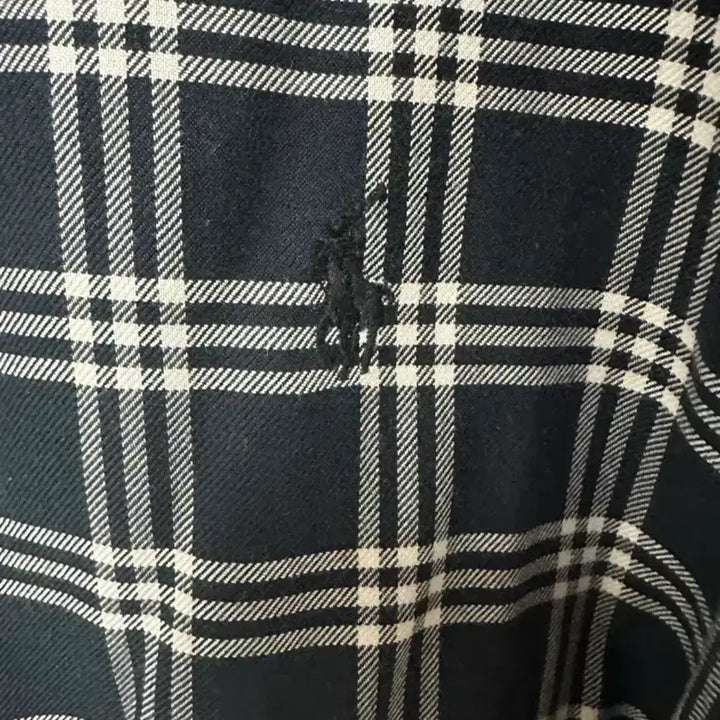 [BUNJANG] Polo Ralph Lauren Black Tartan Check Shirt XL / no.159 폴로 랄프로렌 블랙 타탄 체크 셔츠 xl