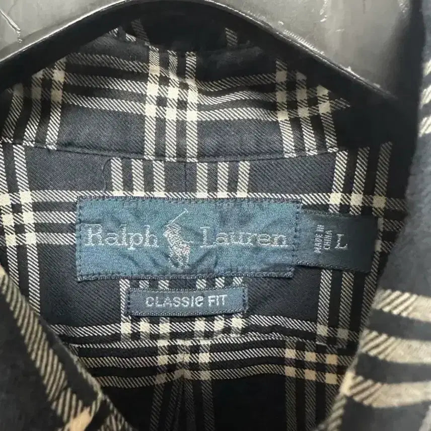 [BUNJANG] Polo Ralph Lauren Black Tartan Check Shirt XL / no.159 폴로 랄프로렌 블랙 타탄 체크 셔츠 xl
