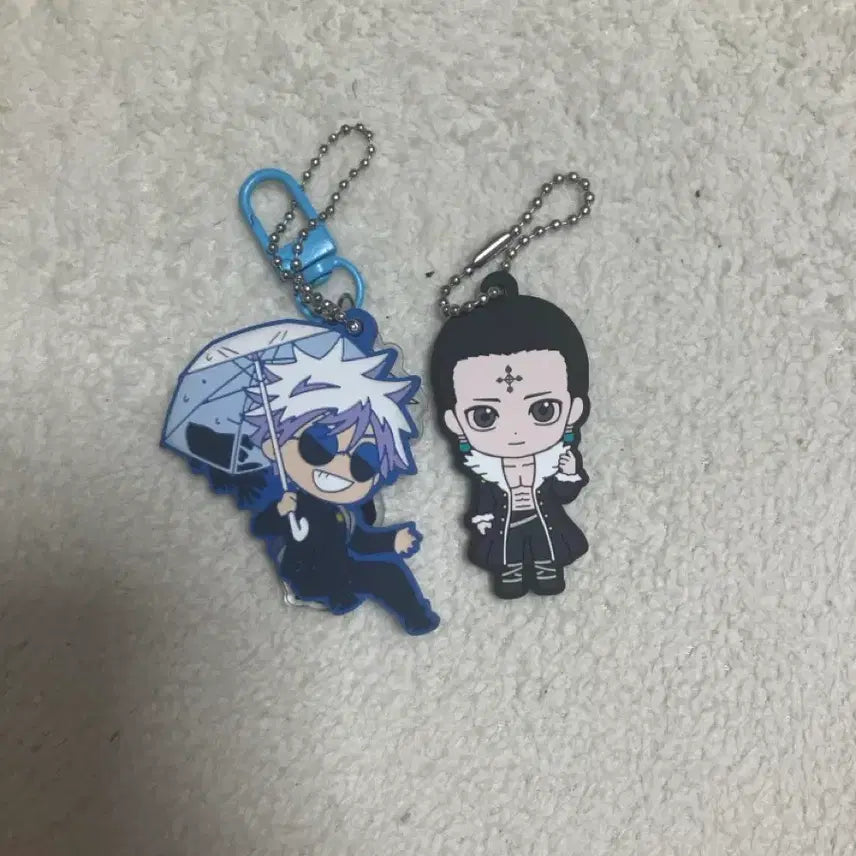 [BUNJANG] Hunter x Hunter Chrollo &amp; Jujutsu Kaisen Gojo Acrylic Keychain Set / 헌터헌터 클로로 주술회전 고죠 키링 판매합니다