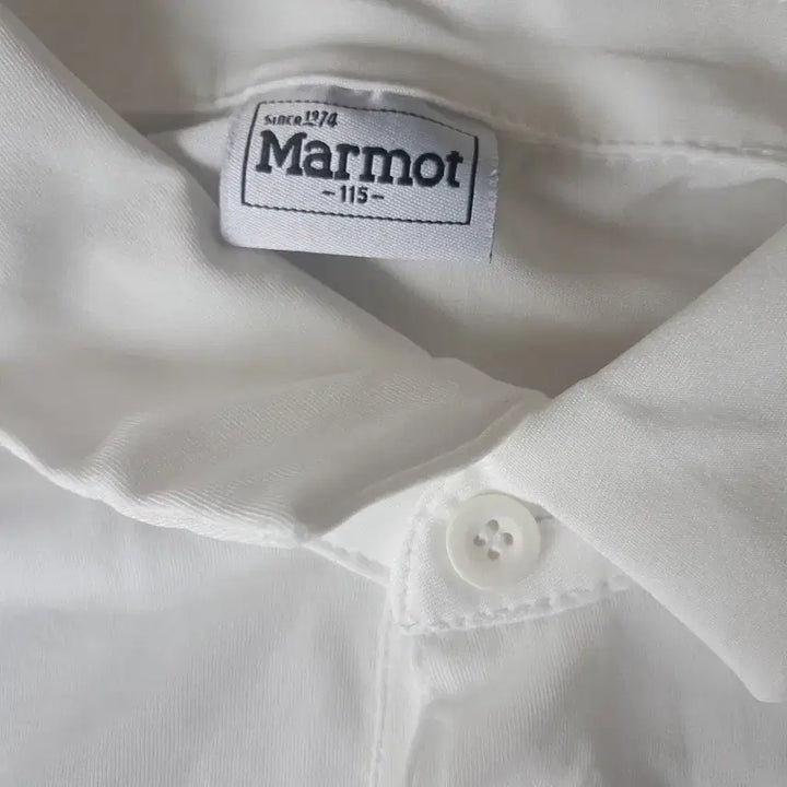 [BUNJANG] Marmot White Short-Sleeve Polo T-Shirt / 마모트 화이트 반팔 티셔츠