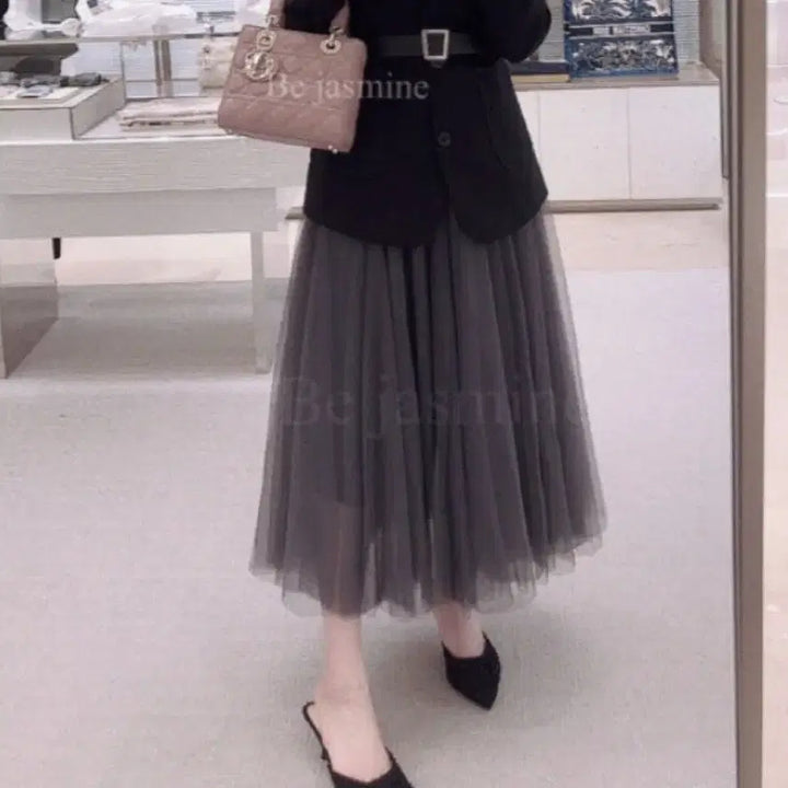 [BUNJANG] Awesome Beige Shasha Long Skirt / 어썸베이지 샤샤 스커트