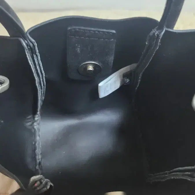 [BUNJANG] Lete Black Tote Bag with Mini Pouch Set / 레떼 블랙 토트백 + 미니 파우치 세트