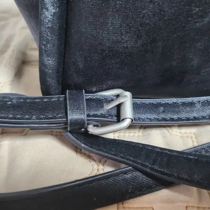 [BUNJANG] Lete Black Tote Bag with Mini Pouch Set / 레떼 블랙 토트백 + 미니 파우치 세트