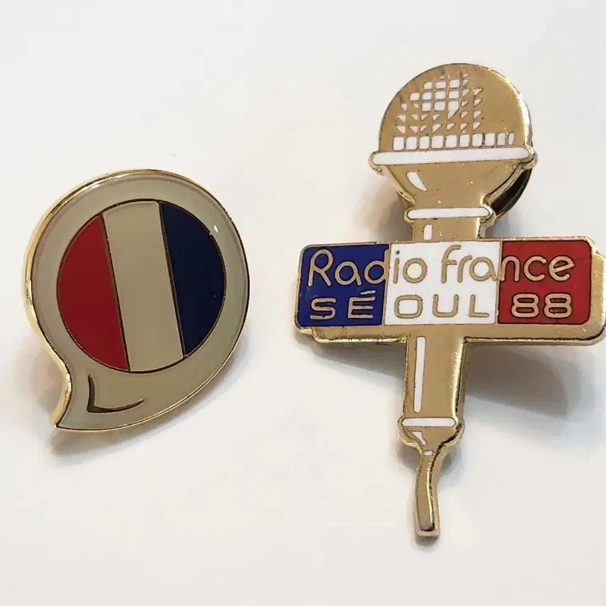 [BUNJANG] France 88 Seoul Olympics Commemorative Badge Set / 배지, 프랑스 88 서울 올림픽 기념 뱃지