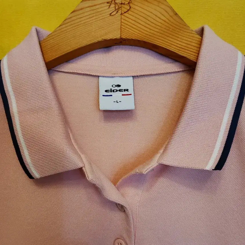 [BUNJANG] Eider Pink Polo T-Shirt (Size 100L) / 아이더 핑크색 여성 폴로 반팔티 100L