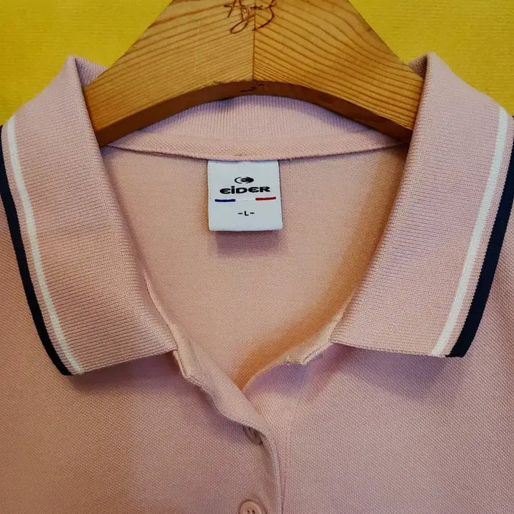 [BUNJANG] Eider Pink Polo T-Shirt (Size 100L) / 아이더 핑크색 여성 폴로 반팔티 100L