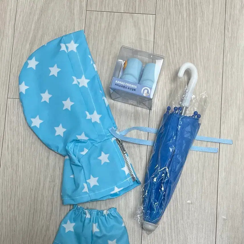 [BUNJANG] 15cm Doll Raincoat, Boots, and Umbrella Set / 15cm 인형 옷