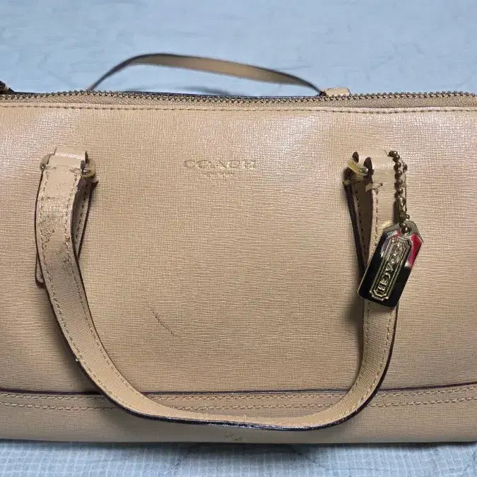 [BUNJANG] Coach Saffiano Leather Mini Satchel Bag 49392 / 정품 코치 사피아노 레더 미니 사첼백