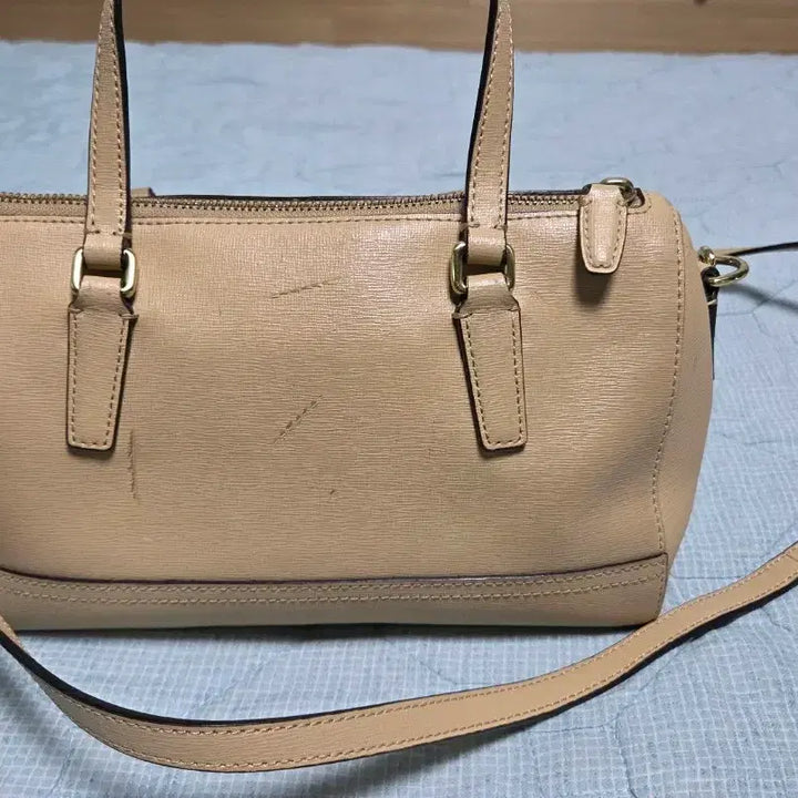 [BUNJANG] Coach Saffiano Leather Mini Satchel Bag 49392 / 정품 코치 사피아노 레더 미니 사첼백