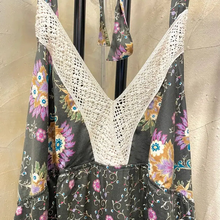 [BUNJANG] Maje Ethnic Halterneck Dress / 마쥬 에스닉 홀터넥 원피스 66