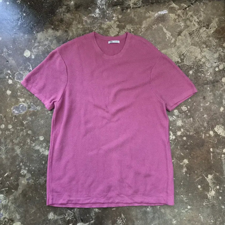 [BUNJANG] ZARA Short Sleeve Knit T-Shirt (L) / L) ZARA 자라 반팔 니트 티셔츠