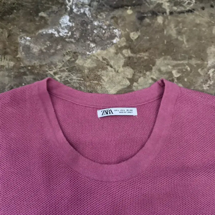 [BUNJANG] ZARA Short Sleeve Knit T-Shirt (L) / L) ZARA 자라 반팔 니트 티셔츠