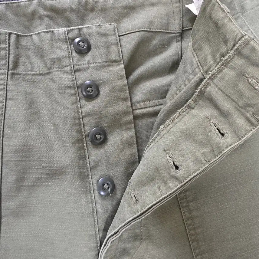 [BUNJANG] Outstanding Fatigue Cotton Pants Olive / 아웃스탠딩 퍼티그 코튼 팬츠 올리브