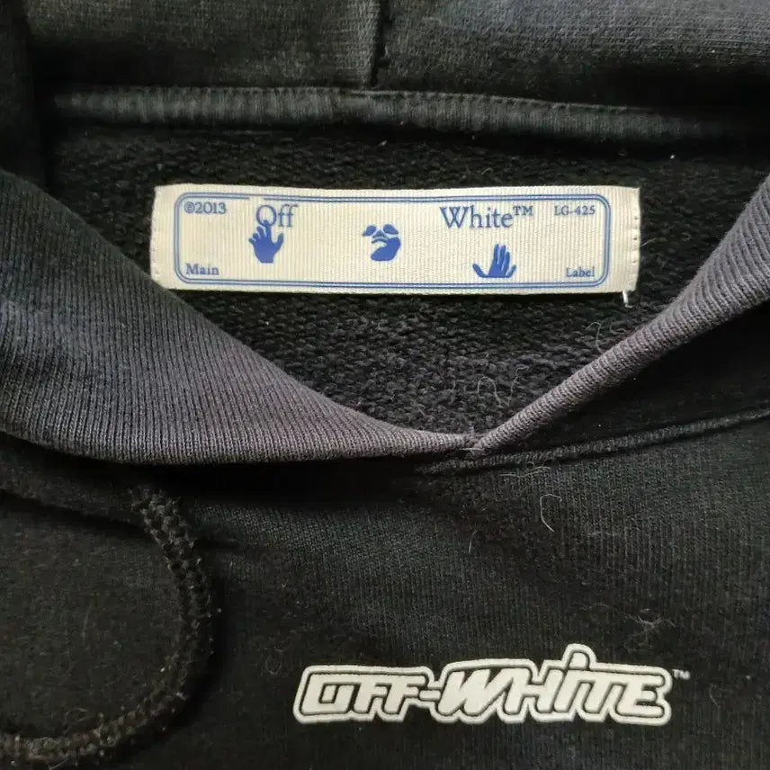 [BUNJANG] Off-White Black Hoodie / OFF-WHITE 블랙 후드티