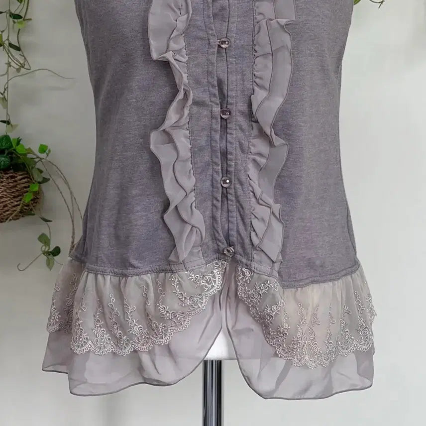 [BUNJANG] Axes Femme Sleeveless Halterneck Top / AXES FEMME 엑시즈팜/ 슬리브리스 홀터넥 홀터넥나시