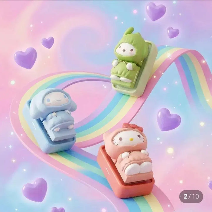 [BUNJANG] Sanrio Hello Kitty Figure Keycap Keychain / 산리오 헬로키티 피규어 키캡 키링