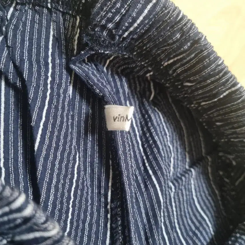 [BUNJANG] Striped Wide Banding Pants (Ggijimi) / 줄무늬 와이드 밴딩 바지(지지미)