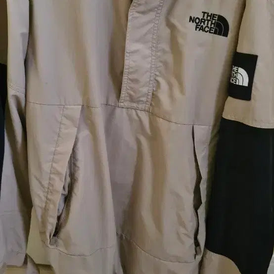 [BUNJANG] The North Face Anorak Windbreaker Beige / 노스페이스 아노락 바람막이 베이지
