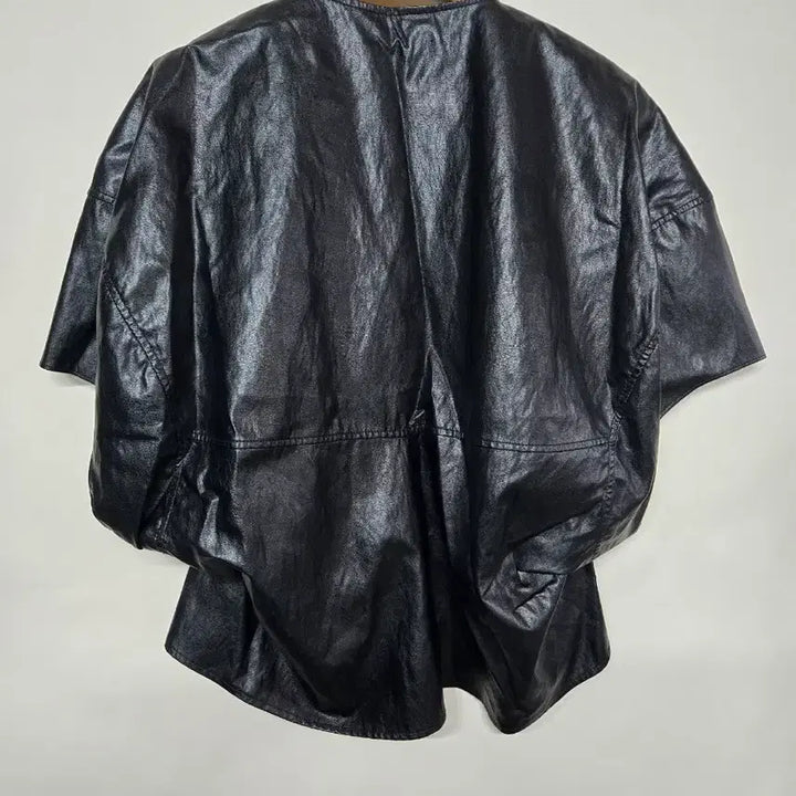[BUNJANG] Lucy Judy Black Eco Leather Shirt Size 80 / lucy judy 루시주디 블랙 에코가죽 셔츠 80