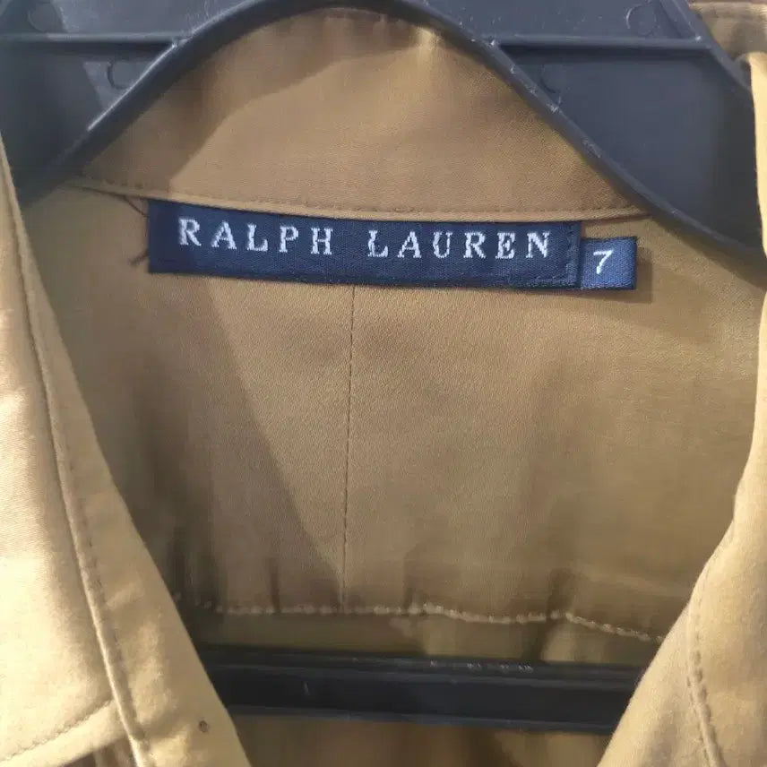 [BUNJANG] Ralph Lauren Khaki Shirt Dress Set with Belt / 랄프로렌 카키색 셔츠 원피스 벨트 세트
