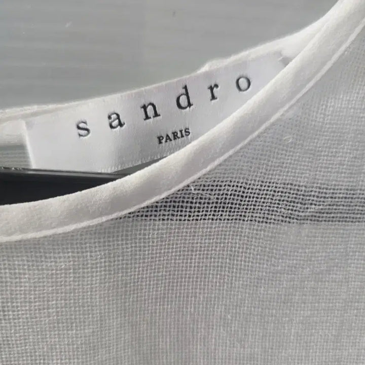 [BUNJANG] Sandro Stripe Short Sleeve Blouse and Shorts Set / 산드로 스트라이프 반팔 블라우스 반바지세트