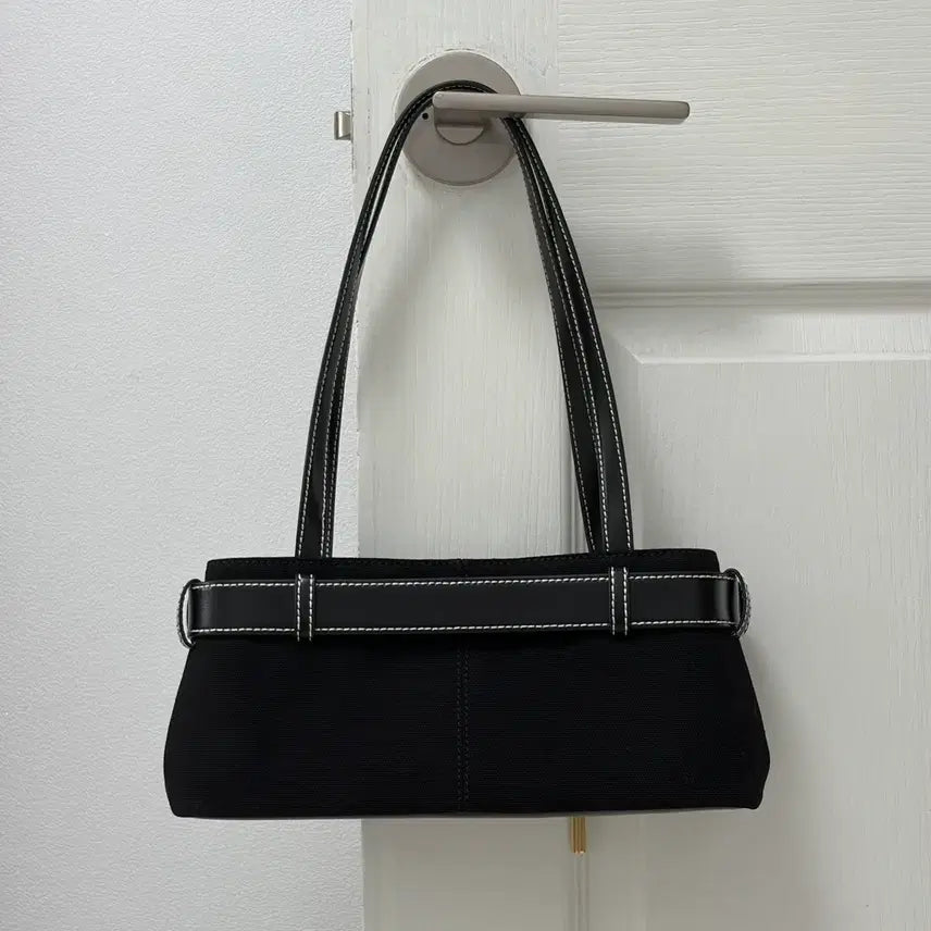 [BUNJANG] Osoi Shoulder Broccle Mini Canvas Black Bag / 오소이 숄더 브로클 미니 캔버스 블랙