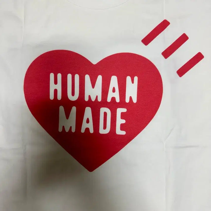 [BUNJANG] Human Made Heart Logo Short Sleeve T-Shirt White / 휴먼메이드 하트 로고 반팔 티셔츠 화이트