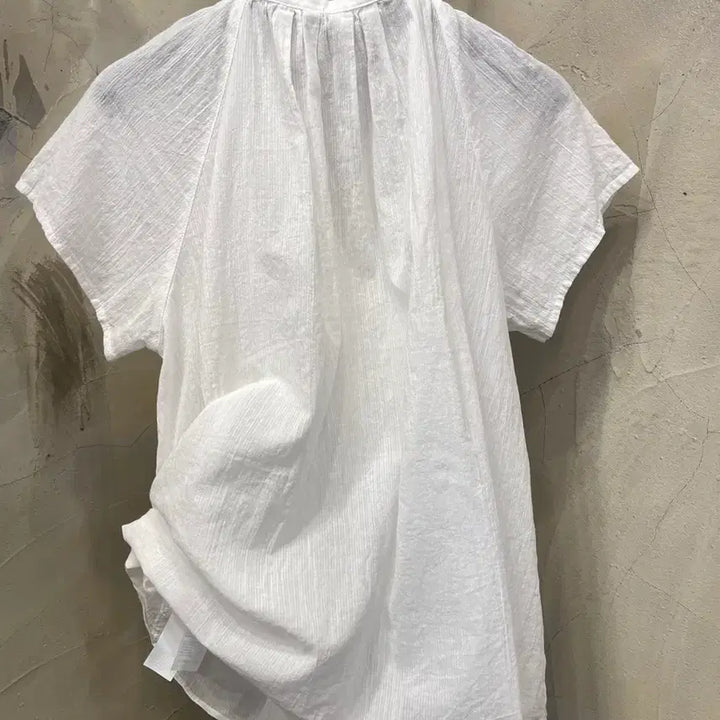 [BUNJANG] COS White Sailor Collar Cropped Shirt Blouse / 코스 셔츠 블라우스 55