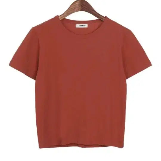 [BUNJANG] Domestic Round Neck Short Sleeve T-Shirt / 국산 라운드 반소매티 벽돌