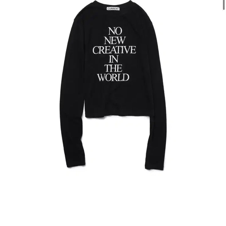 [BUNJANG] CURRENT Black Printing Long Sleeve T-Shirt / CURRENT 블랙 프린팅 긴팔 티셔츠