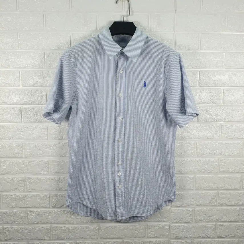 [BUNJANG] USPA Seersucker Short Sleeve Shirt / [100]USPA 시어서커 반팔 셔츠