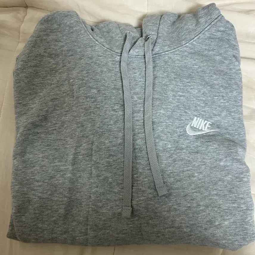 [BUNJANG] Nike Swoosh Hoodie Gray / 나이키 스우시 후드티 그레이