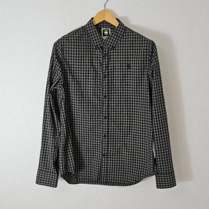[BUNJANG] Zisrawoo Embroidered Rattan Check Shirt XL / 지스타로우 자수 라탄체크 셔츠 XL (거의 새상품)