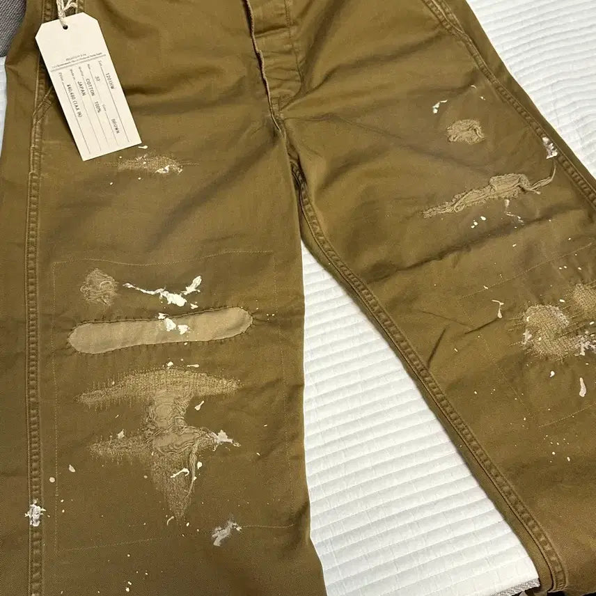 [BUNJANG] Fullcount US Army 41 Chino Pants Damage Version Brown 32 / 풀카운트 us army 41 치노 팬츠 데미지 버전 32사이즈 브라운