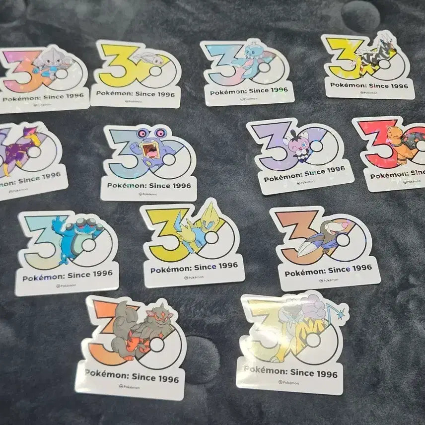 [BUNJANG] Pokemon 30th Anniversary Logo Sticker / 포켓몬스터 30주년 로고 스티커 교환