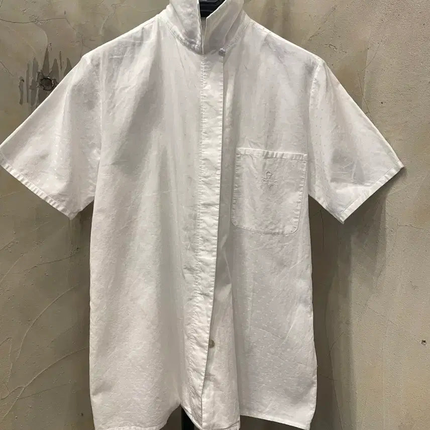 [BUNJANG] AIGNER Pattern Jacquard Print Shirt / 아이그너 패턴 자주 프린트 셔츠 55반