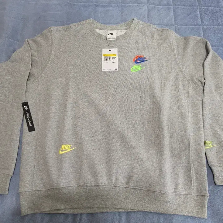 [BUNJANG] Nike Unisex Crewneck Sweatshirt Gray / 새제품-나이키 남녀공용 그레이 색상 맨투맨 스우시