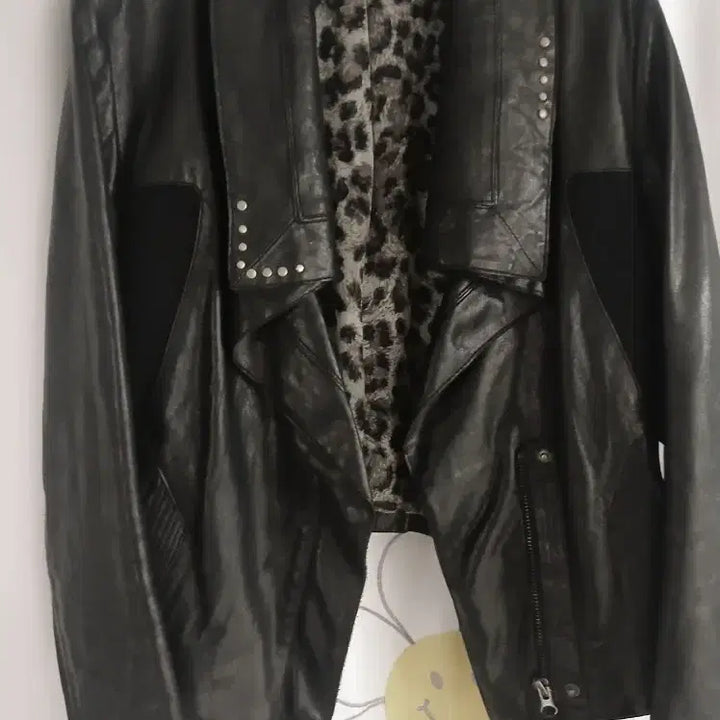 [BUNJANG] Sandro Lambskin Leather Jacket / 산드로 양가죽 여성자켓