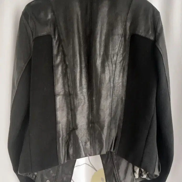 [BUNJANG] Sandro Lambskin Leather Jacket / 산드로 양가죽 여성자켓