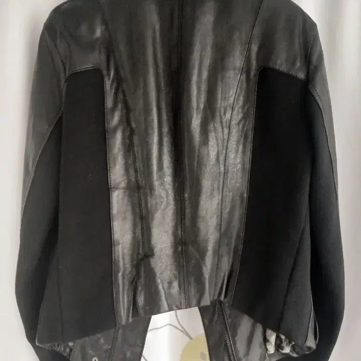 [BUNJANG] Sandro Lambskin Leather Jacket / 산드로 양가죽 여성자켓