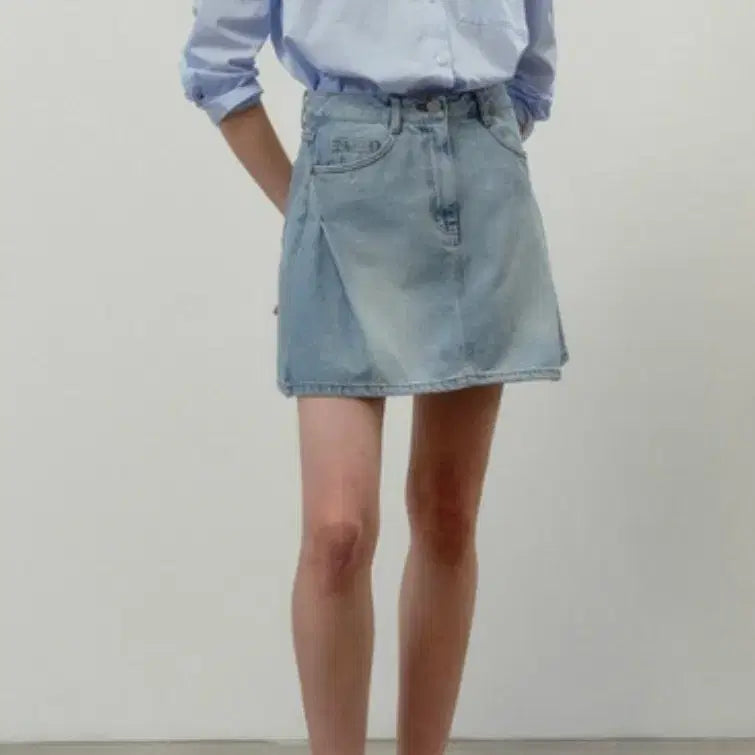 [BUNJANG] Lucky Marche Mini Denim Skirt / 럭키마르쉐 미니 데님스커트