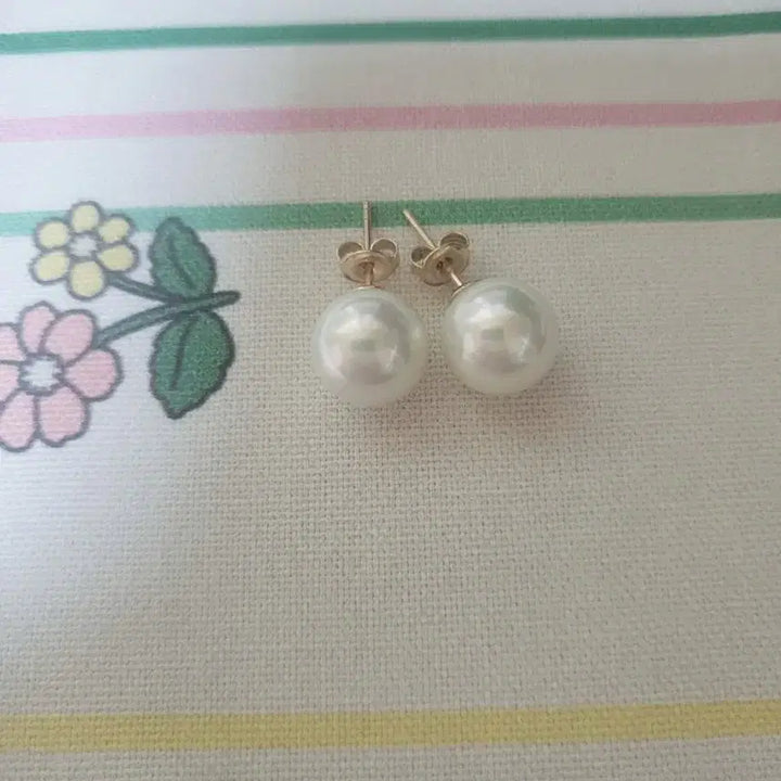 [BUNJANG] 14K Pearl Earrings 10mm / 14k 진주 귀걸이 10ml