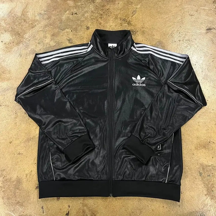 [BUNJANG] Adidas Black 3-Stripes Track Top Jersey (XL) / [정품/XL] 아디다스 블랙 삼선 트랙탑 져지