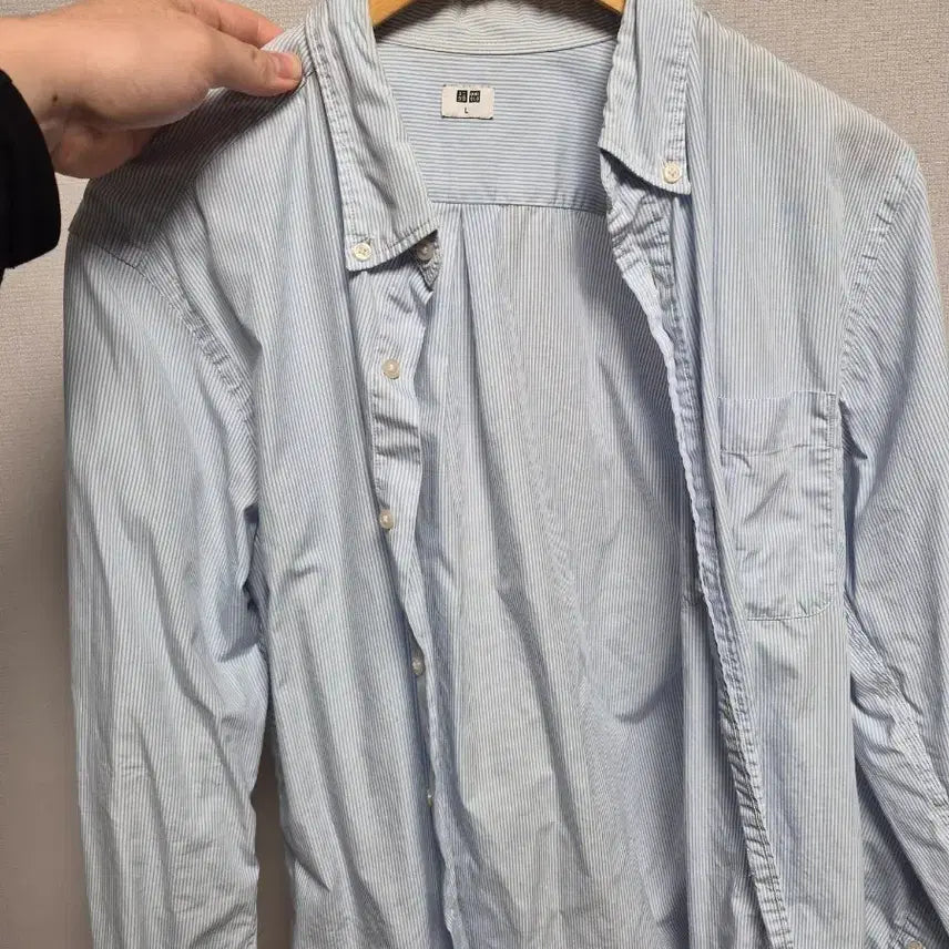 [BUNJANG] Uniqlo Striped Shirt - Large / 유니클로 셔츠 L