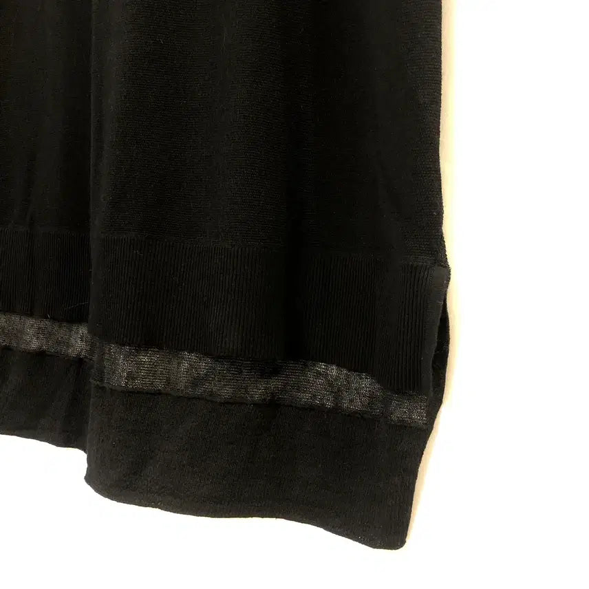 [BUNJANG] Theory Black See-Through Short Sleeve Top (Size P) / 띠어리 블랙 시스루 반팔(P사이즈44~55반)