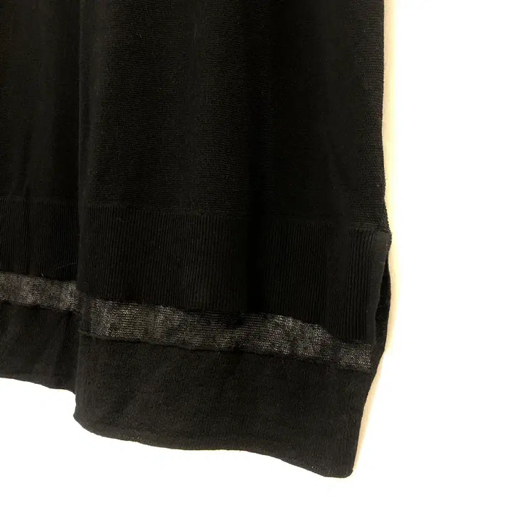 [BUNJANG] Theory Black See-Through Short Sleeve Top (Size P) / 띠어리 블랙 시스루 반팔(P사이즈44~55반)